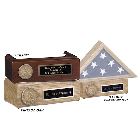 US Navy Oak Pedestal For Flag Cases